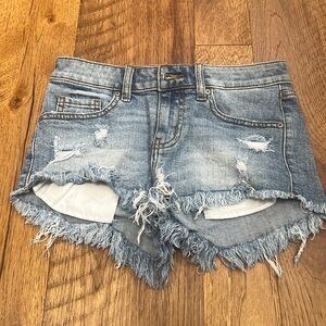 Eunina Woman’s Shortie Ripped Shorts Size XS